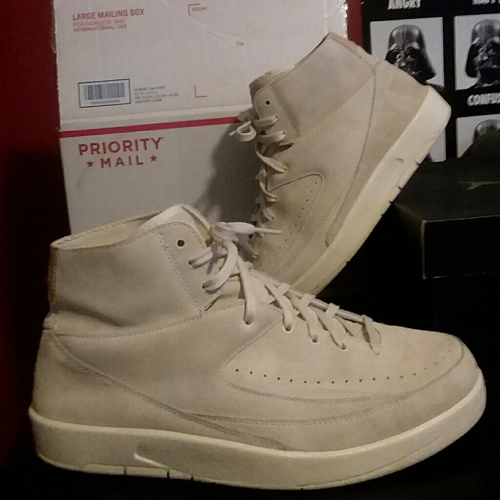 Jordan High-Top Sneakers in Cream